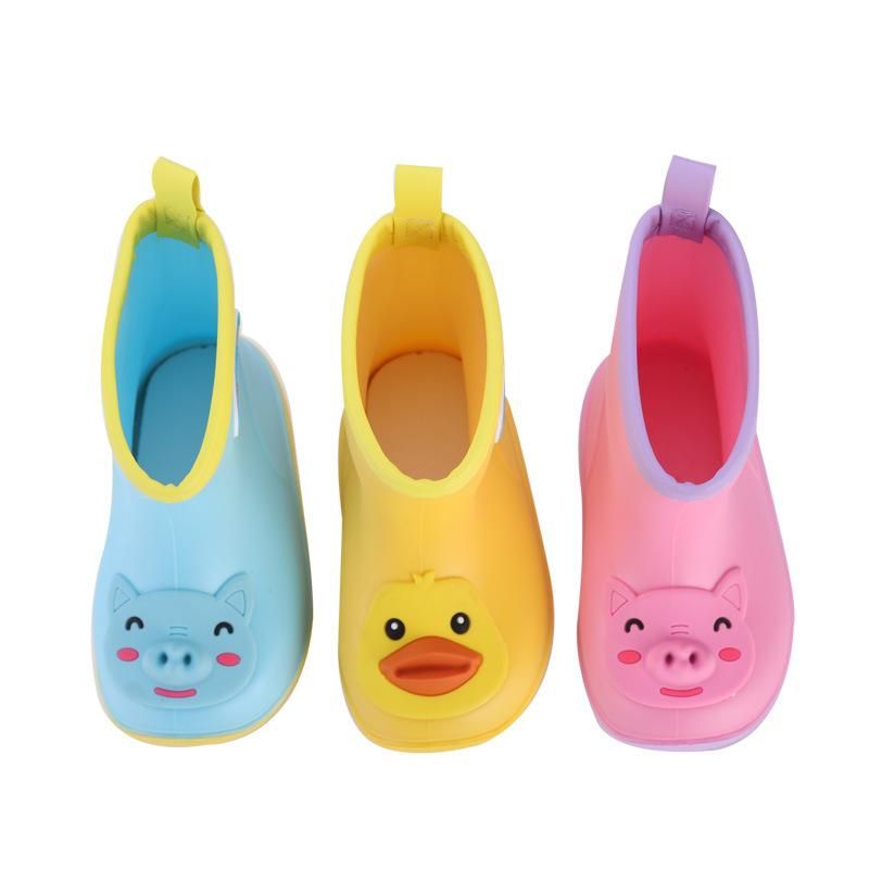 Children's rubber rain boots children's anti-skid rain boots