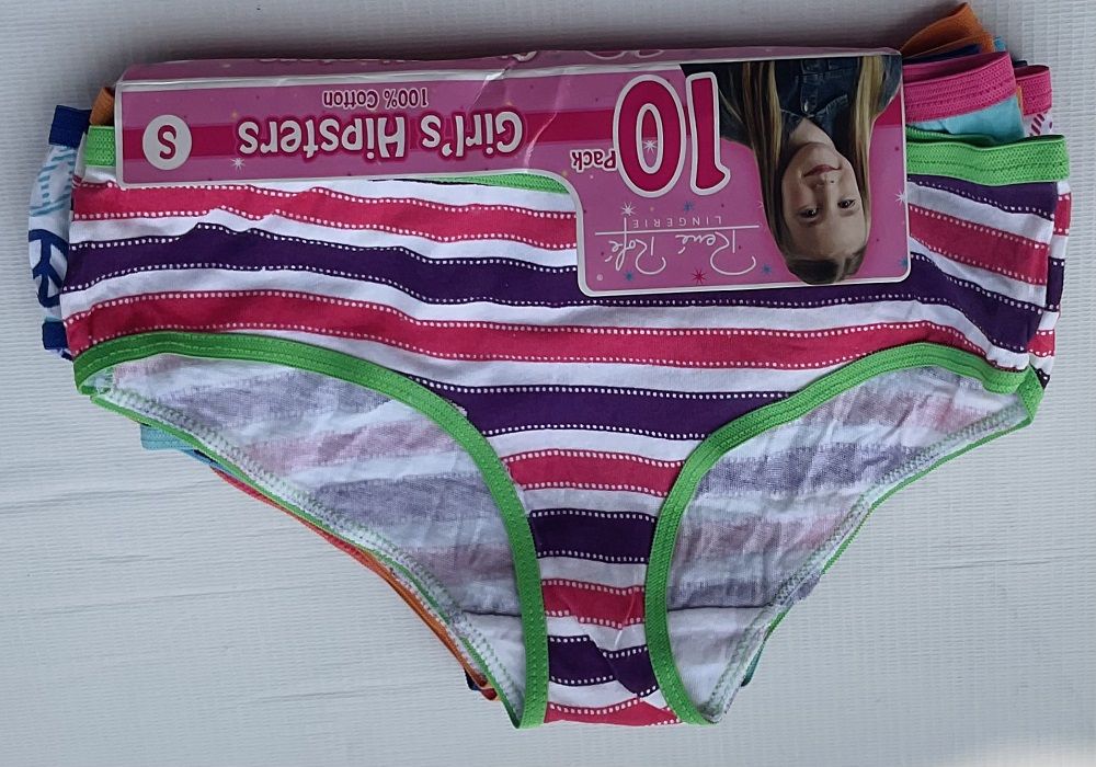 Set Of 10 Multi Girls Hipsters Brief