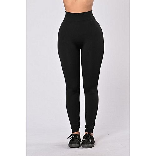 Bra Top + High-Waist Leggings - Black