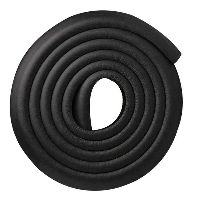 Kids Baby Safety Desk Edge Cover NBR 2m Bumper With 4m Double Black