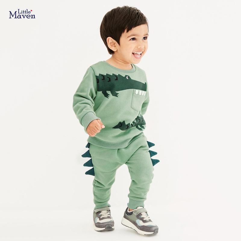 2023 Fleece Children's Suit European And American Style Children's Clothing Autumn