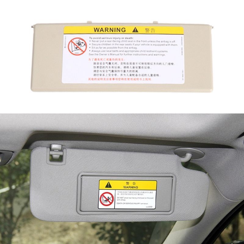 For Peugeot 308 Left-hand Drive Car Sun Visor Makeup Mirror For Peugeot 308 2010-2022 (Light Beige)