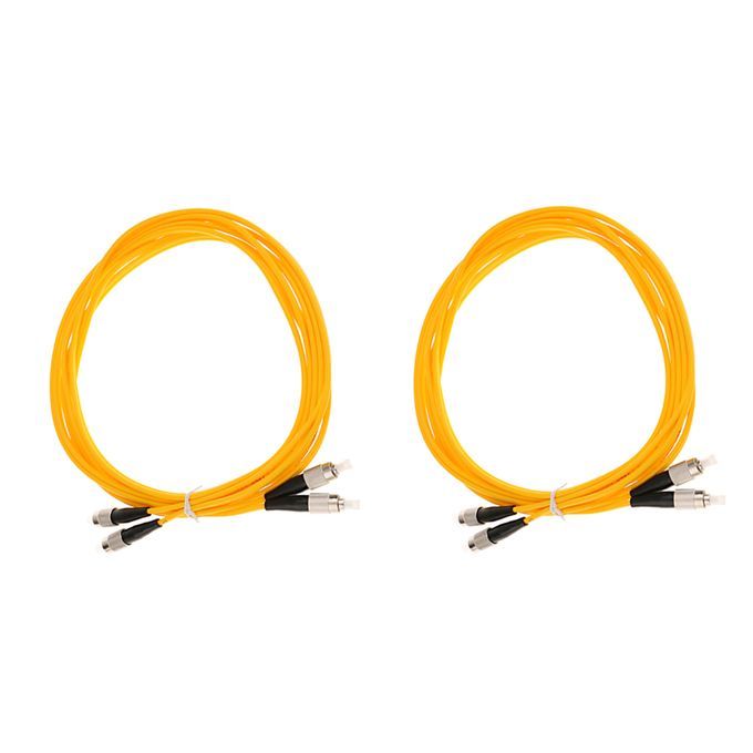 3 Pieces 3meter Singlemode Double Core Fiber Optic Jumper Cable FC To