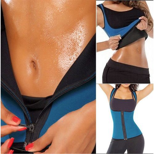 SEXY Women Neoprene Body Slimming Waist Slim Belt  Vest Underbust Sexy Zipper Bandages