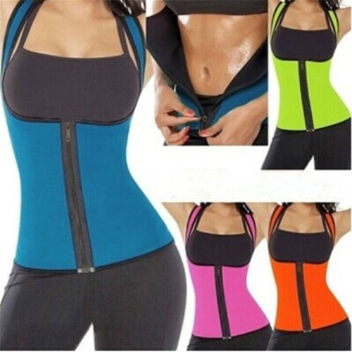 SEXY Women Neoprene Body Slimming Waist Slim Belt  Vest Underbust Sexy Zipper Bandages