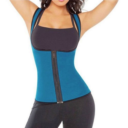 SEXY Women Neoprene Body Slimming Waist Slim Belt  Vest Underbust Sexy Zipper Bandages