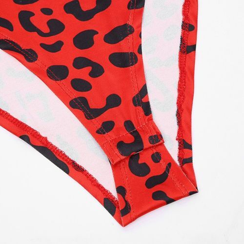 Leopard Print Jumpsuits Crop Tops Long Sleeve Basic Tshirt With Gloves Autumn Winter Turtleneck Slim T Shirts