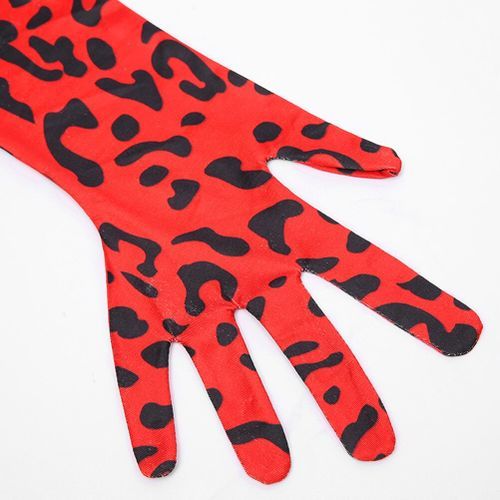 Leopard Print Jumpsuits Crop Tops Long Sleeve Basic Tshirt With Gloves Autumn Winter Turtleneck Slim T Shirts