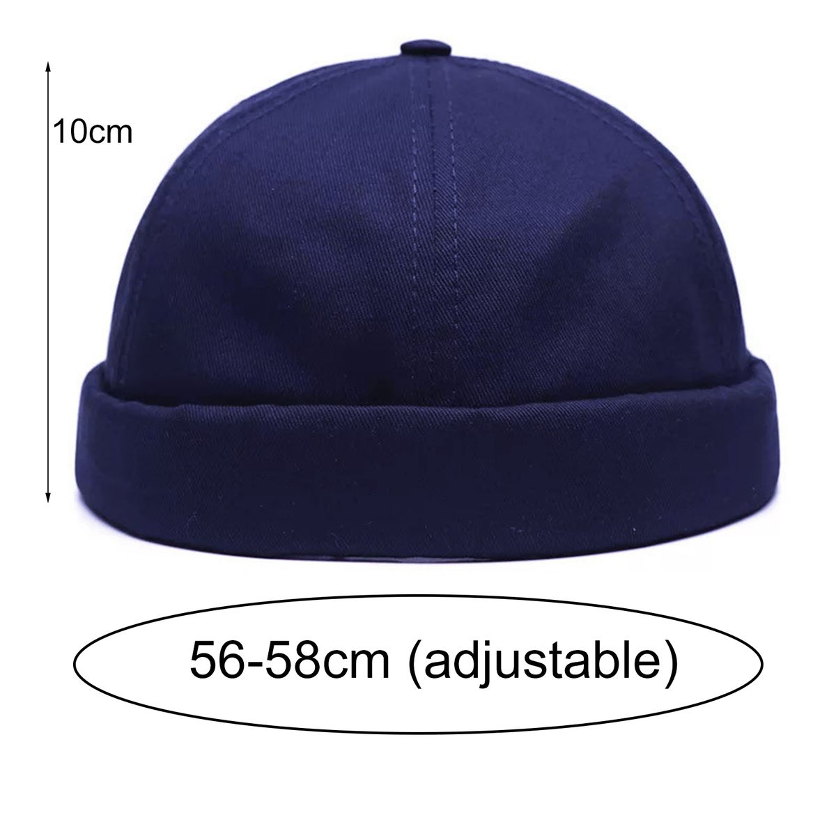 Unisex Skullcap Brimless Sun Protection Autumn Winter-Beige
