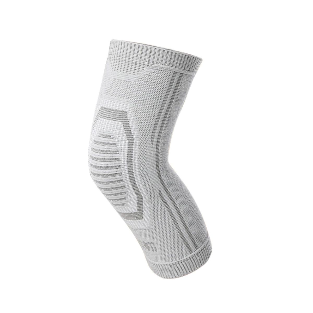 1Pc Wormwood Knee Warmer Cold Weather Women Elderly Self-Heating Knee Pad Light Grey