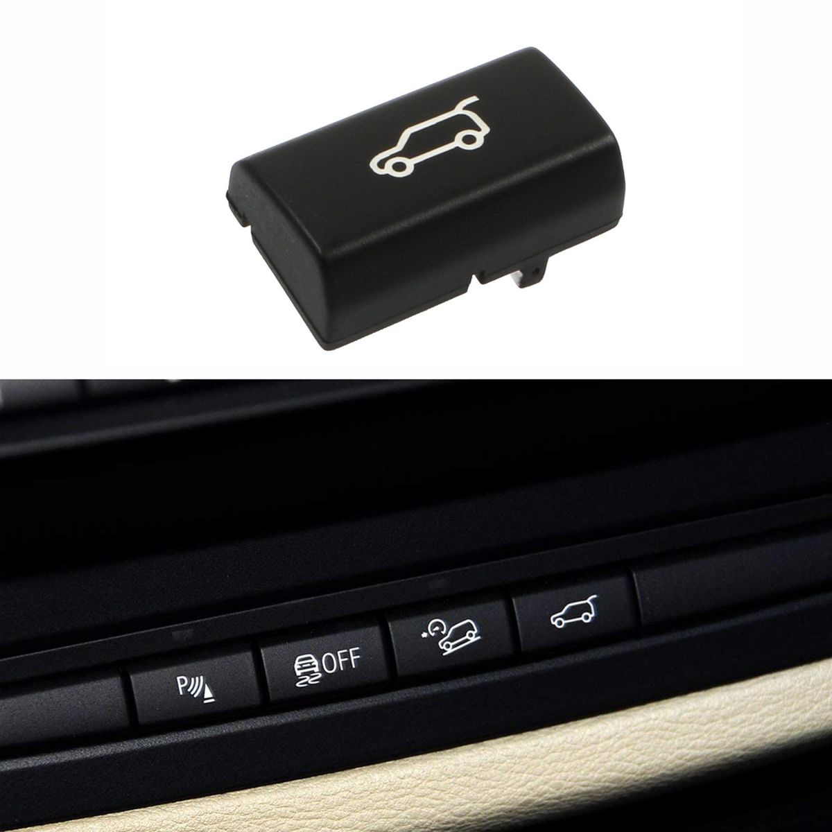 Tailgate Rear Trunk Switch Button Cover Replacement For BMW