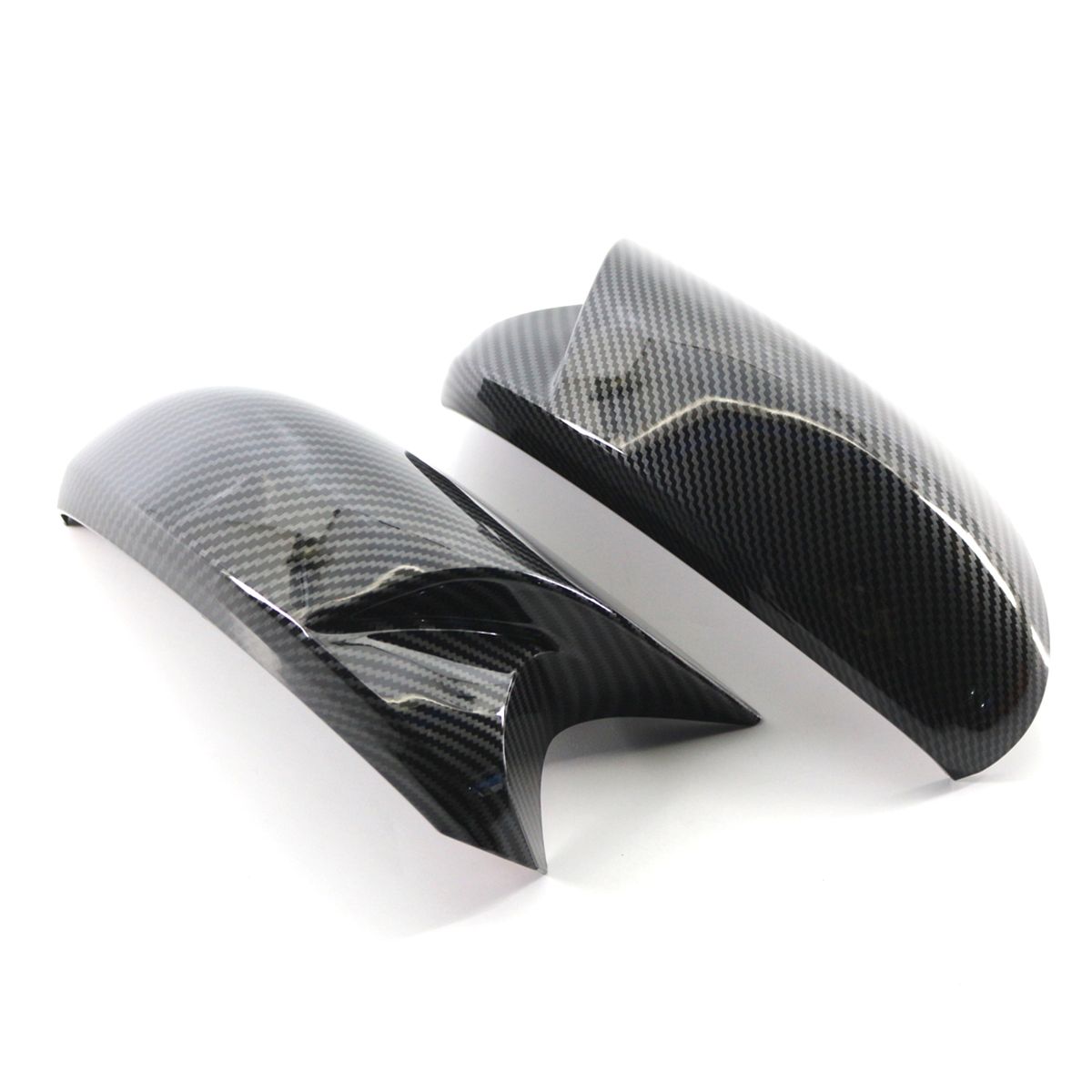 Carbon Fiber Side Mirror Cover Caps Replacement For BMW E90