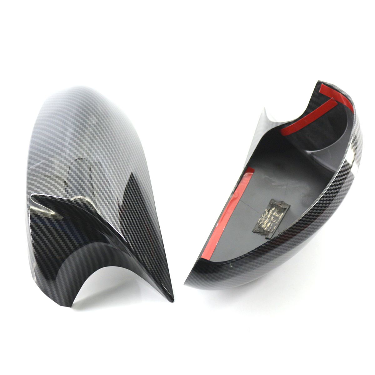 Carbon Fiber Side Mirror Cover Caps Replacement For BMW E90