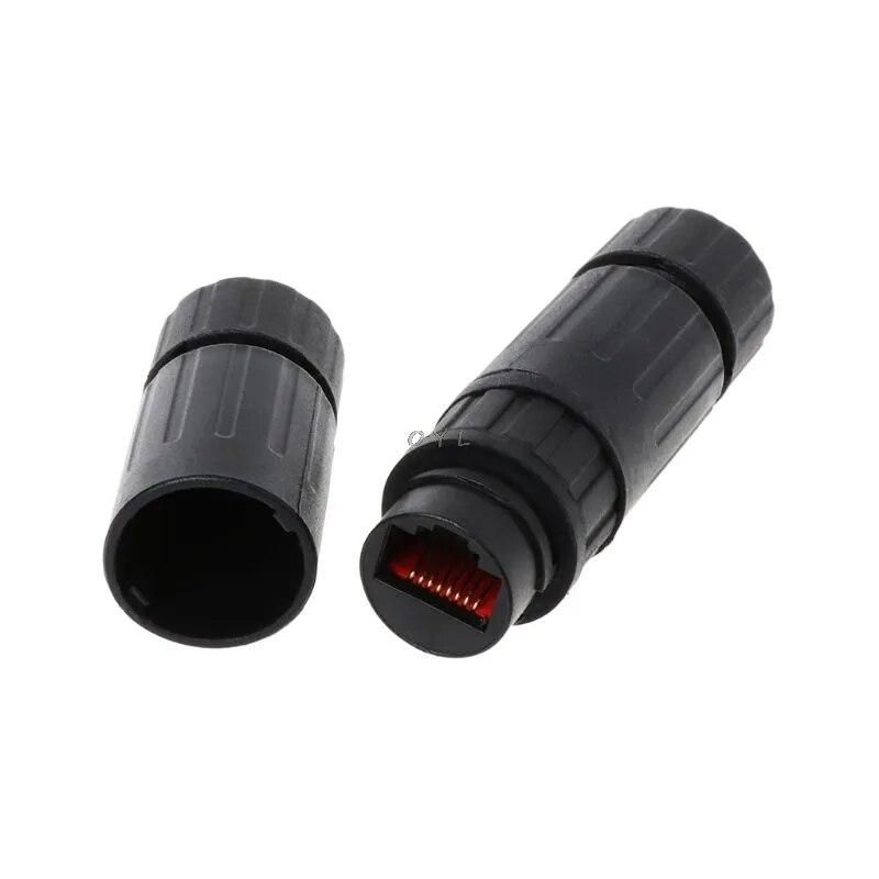 Lan Coupler RJ45 Waterproof Install Adapter Female to Female Jack Inline Connector Extender Protector Plug Cable Outdoor