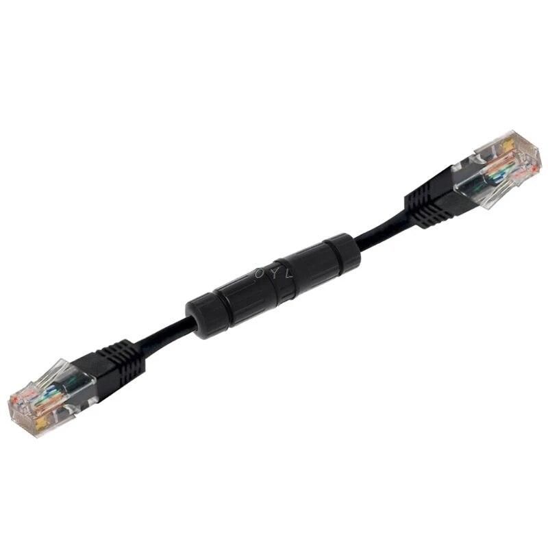 Lan Coupler RJ45 Waterproof Install Adapter Female to Female Jack Inline Connector Extender Protector Plug Cable Outdoor