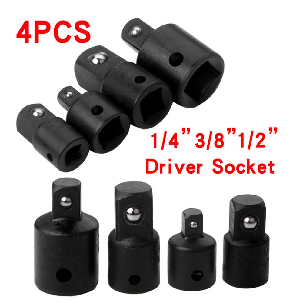 4 PCS Impact Socket Adapter Reducer 1/4-Inch 3/8-Inch