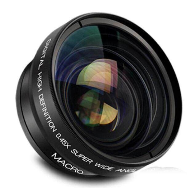 2400 Megapixels Vlog Camcorder Camera Full HD 1080p Video Camera 16X Digital Zoom External Microphone And Lens Full Set