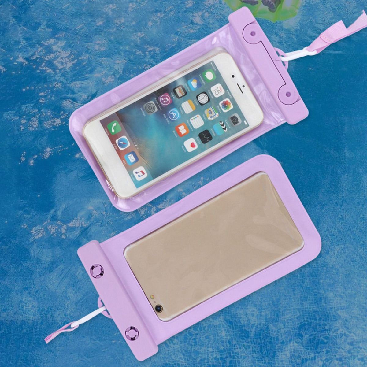 Phone Waterproof Pouch Underwater Filming Phone Waterproof Bag Purple
