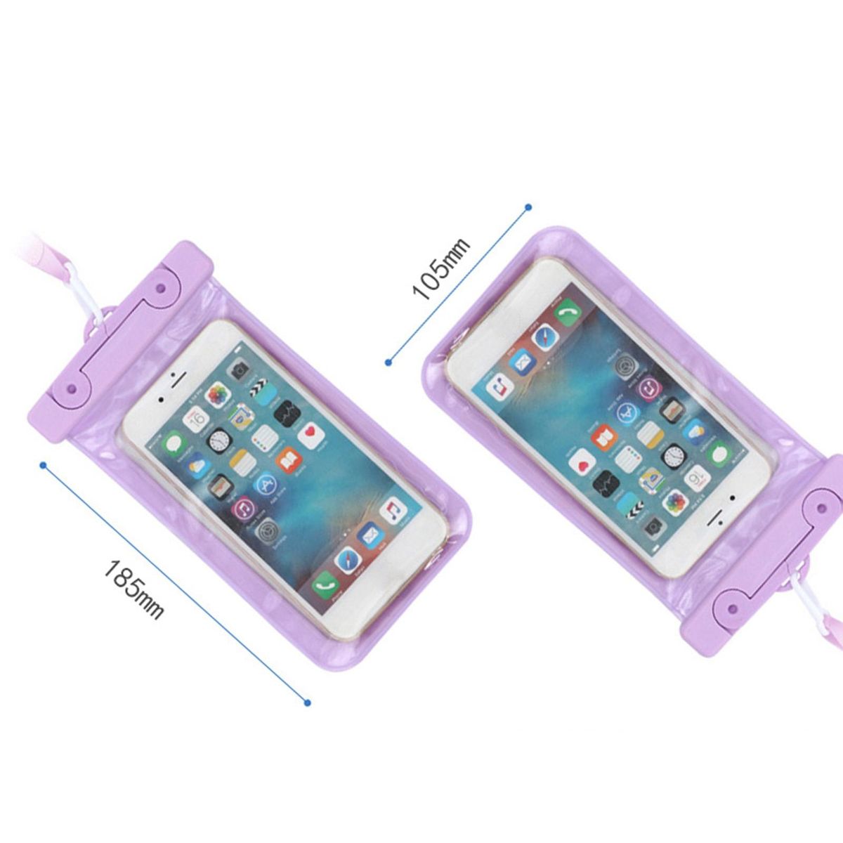 Phone Waterproof Pouch Underwater Filming Phone Waterproof Bag Purple