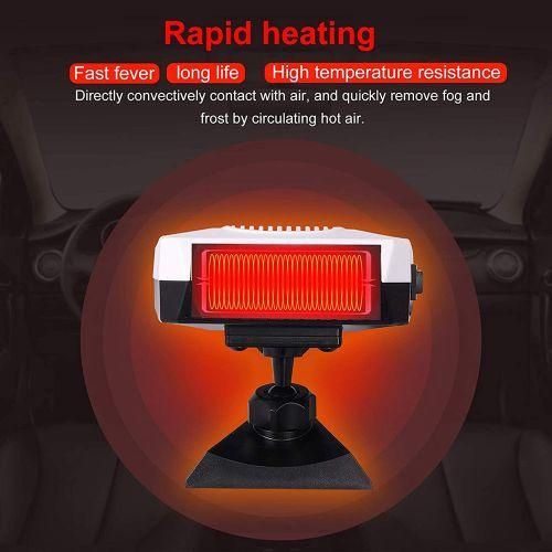 Car Heater 12V Portable Defrost Defog Fan, 2 In 1