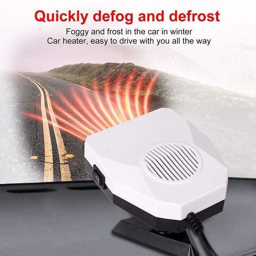 Car Heater 12V Portable Defrost Defog Fan, 2 In 1