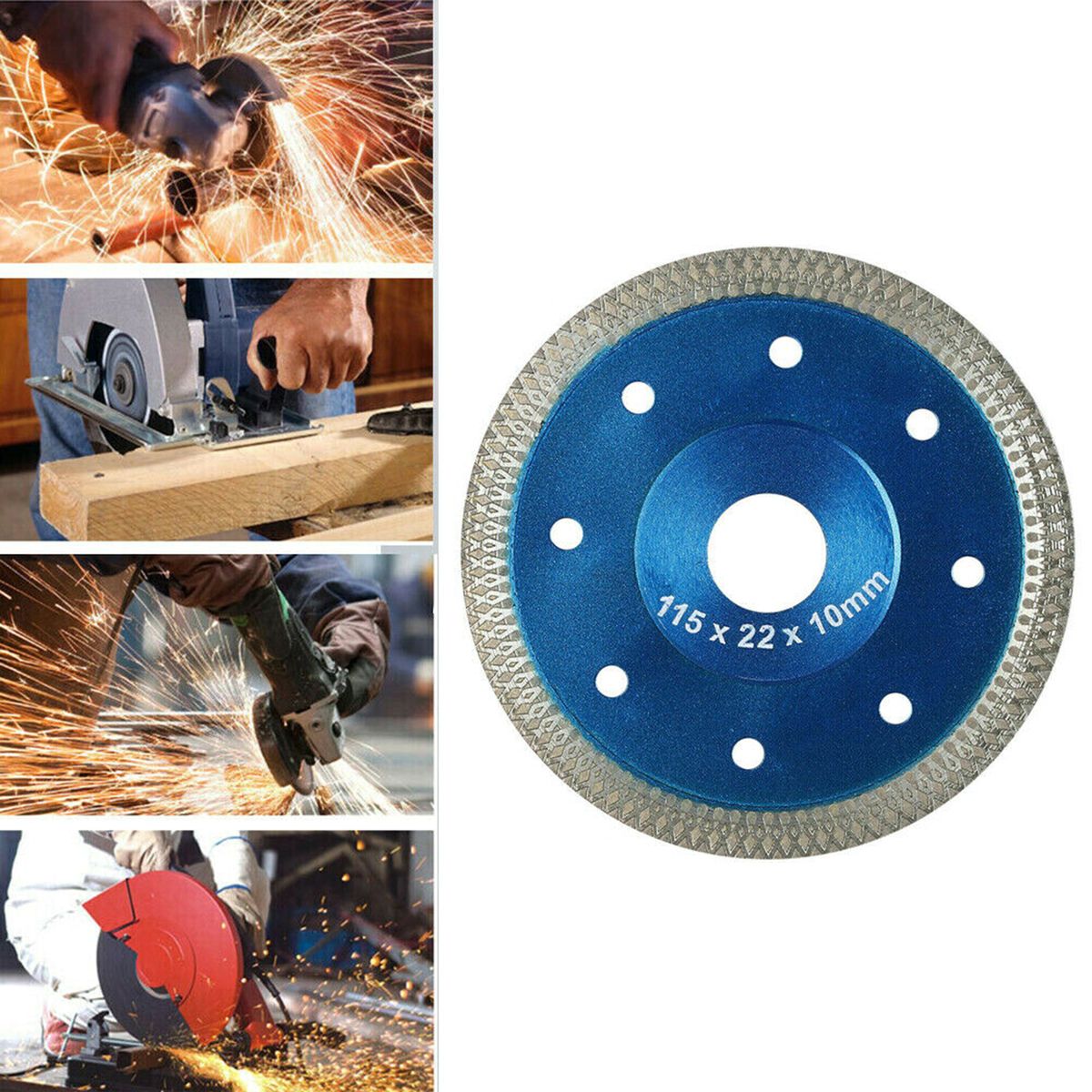 Cuts Porcelain Tile Diamond Dry Cutting-Blades Disc Grinder