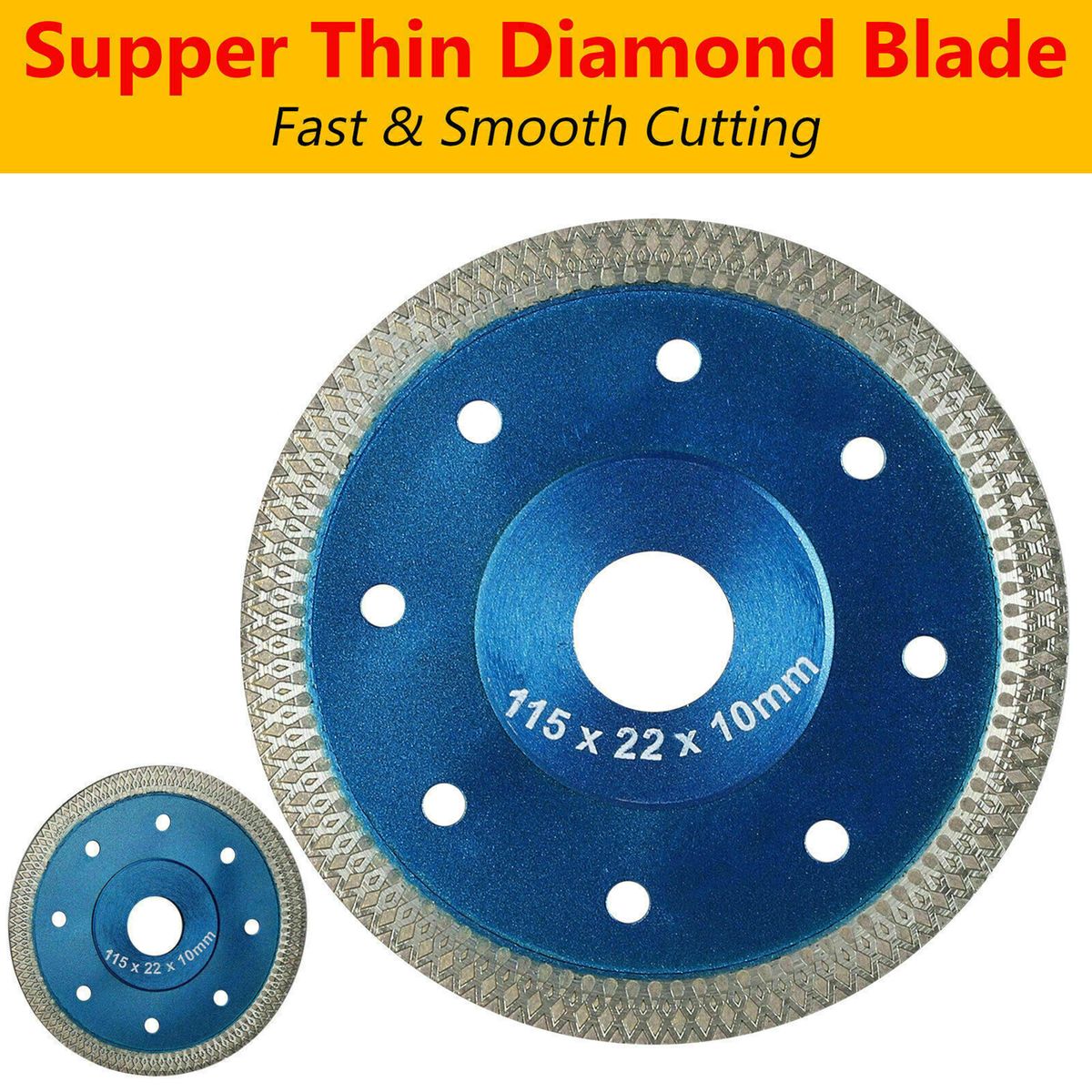 Cuts Porcelain Tile Diamond Dry Cutting-Blades Disc Grinder