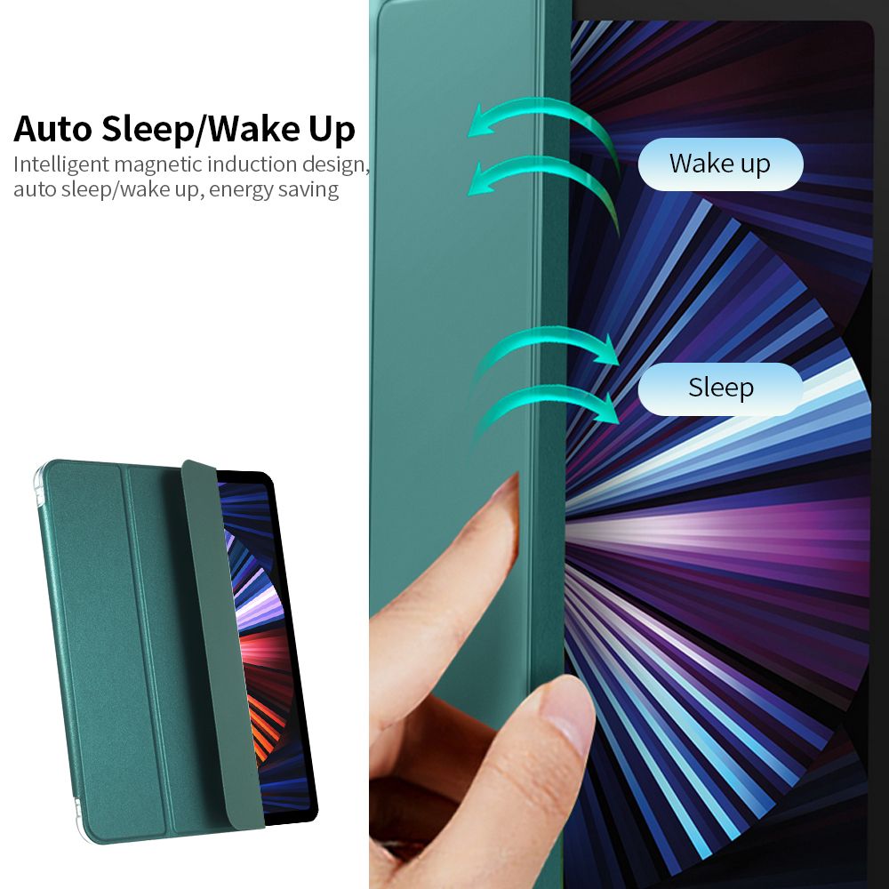 Tablet Protective Case With Pencil Slot Auto Sleep/Wake Up