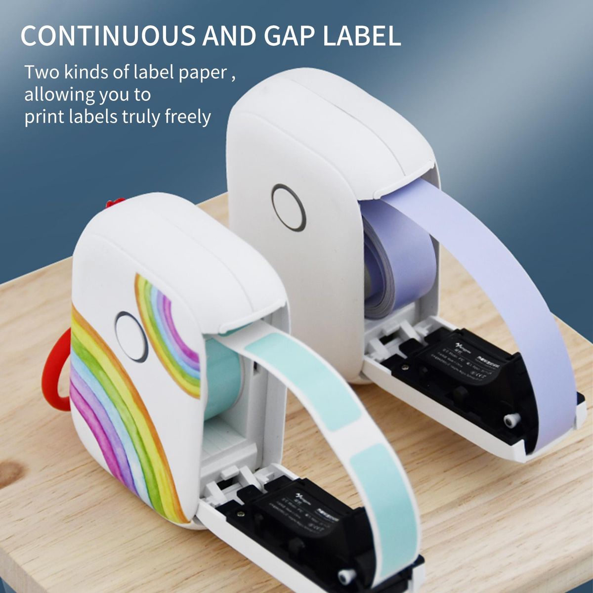 Mini Label Maker Machine Pocket Labeler Sticker Thermal Printer for Organizing Adhesive Tag DIY Date Journal Study Sticker Labeling Machine Wireless BT Connect Compatible with iOS Android for Retail Store Home Kitchen & Offic