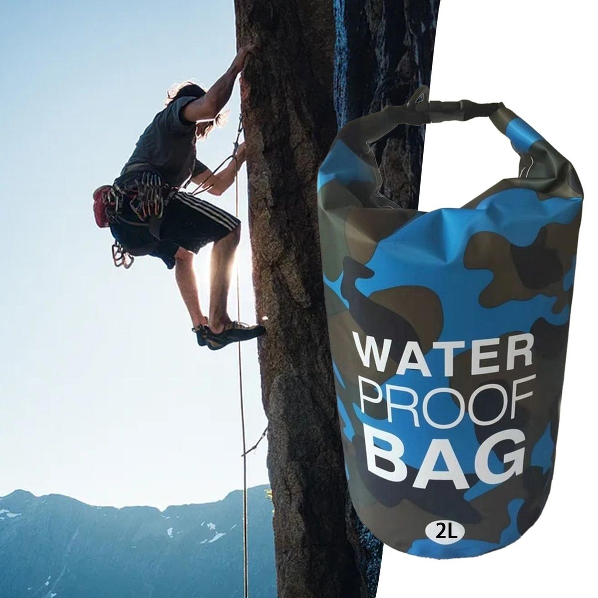 1 Set Rafting Bag Duffle Bag Snorkeling Diving Pouch Royal Blue