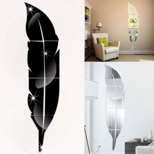 Decorative Mirrors 1 X HOT 3D Feather Mirror