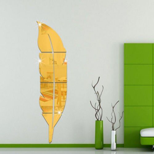 Decorative Mirrors 1 X HOT 3D Feather Mirror