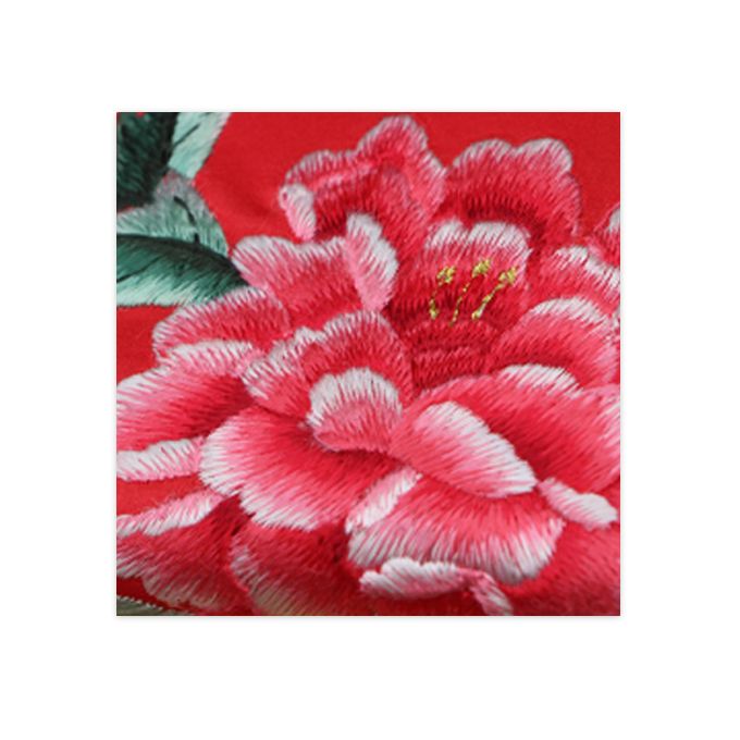 Shu Embroidery Production Red Wallet Embroidered By Hand Intangible Cultural Heritage, Chinese Traditional Folk Handicrafts