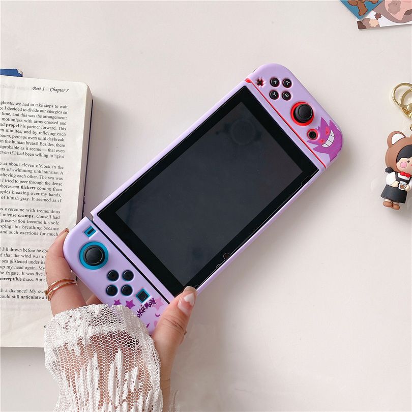 Pokemon Gengar Squirtle Bulbasaur TPU Soft Case For Nintendo Switch/OLED Game Console Controller NS Gaming Accessories