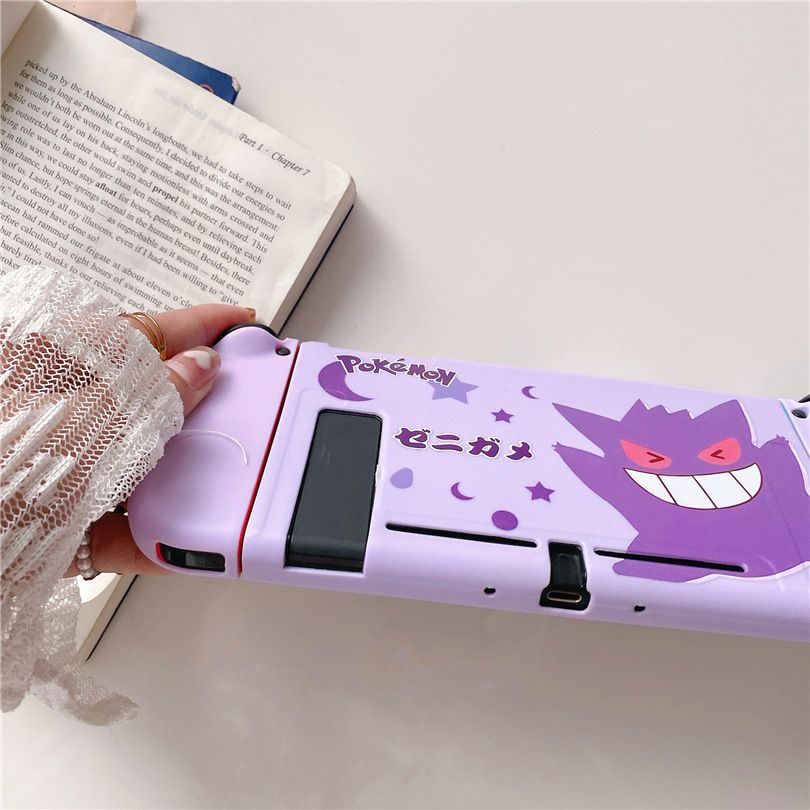 Pokemon Gengar Squirtle Bulbasaur TPU Soft Case For Nintendo Switch/OLED Game Console Controller NS Gaming Accessories