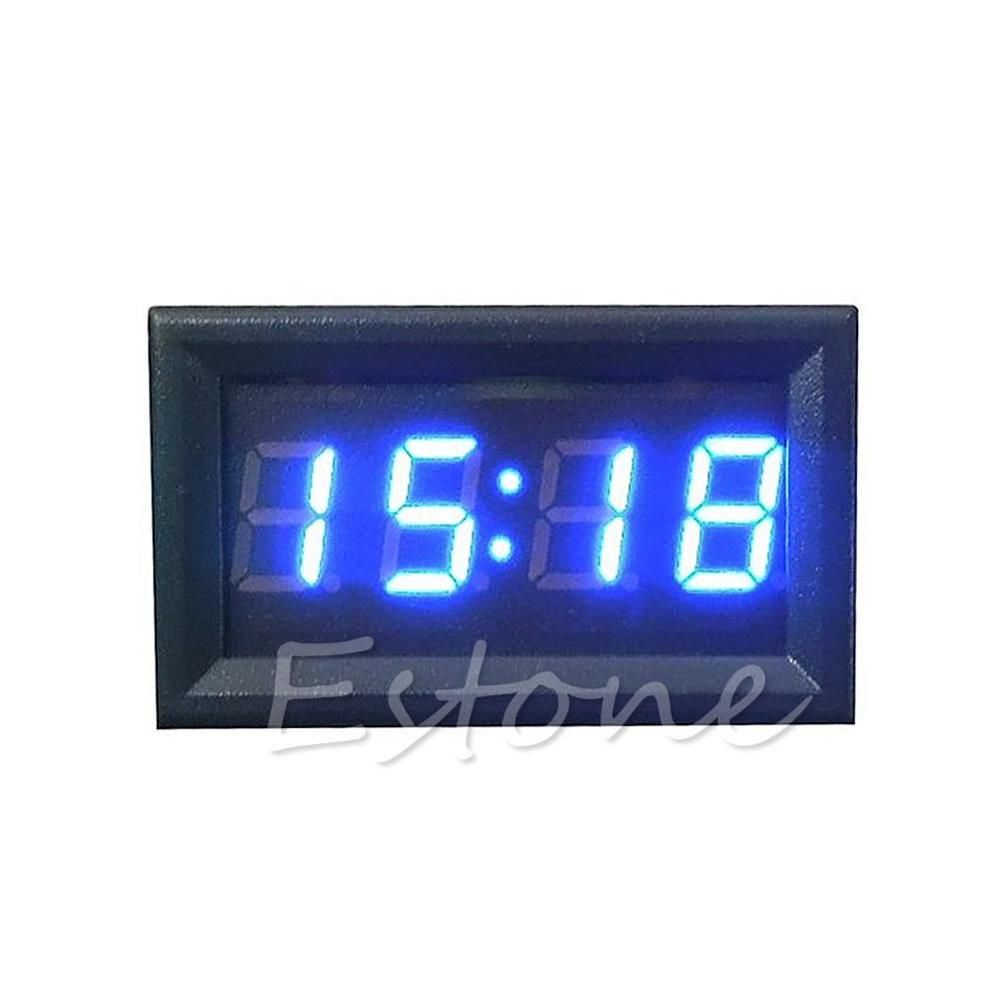 12V/24V Car Motorcycle Accessory Dashboard Digital Clock LED Display
