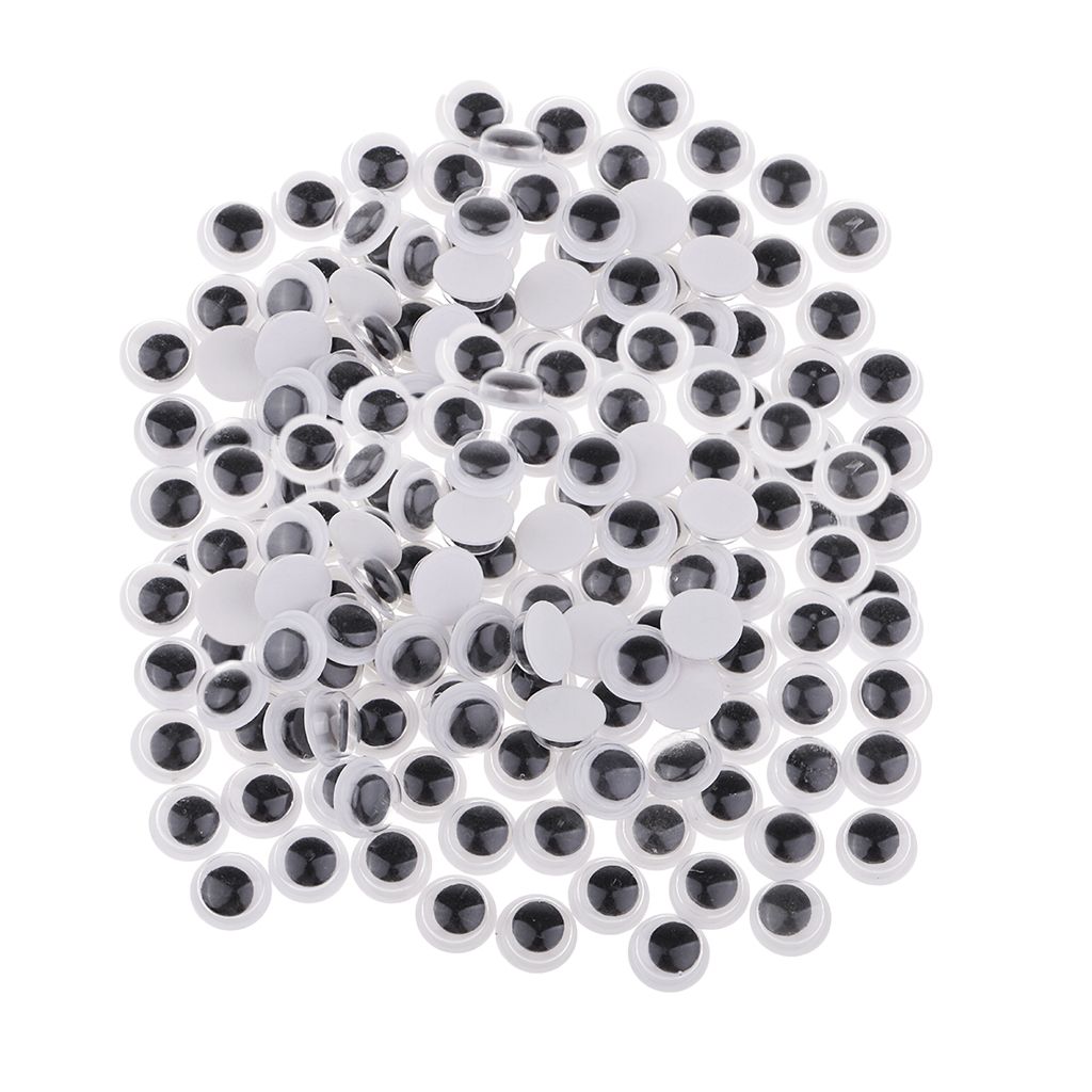 Different Sizes Plastic Moving Googly Eyes For Crafts Decorating Toys