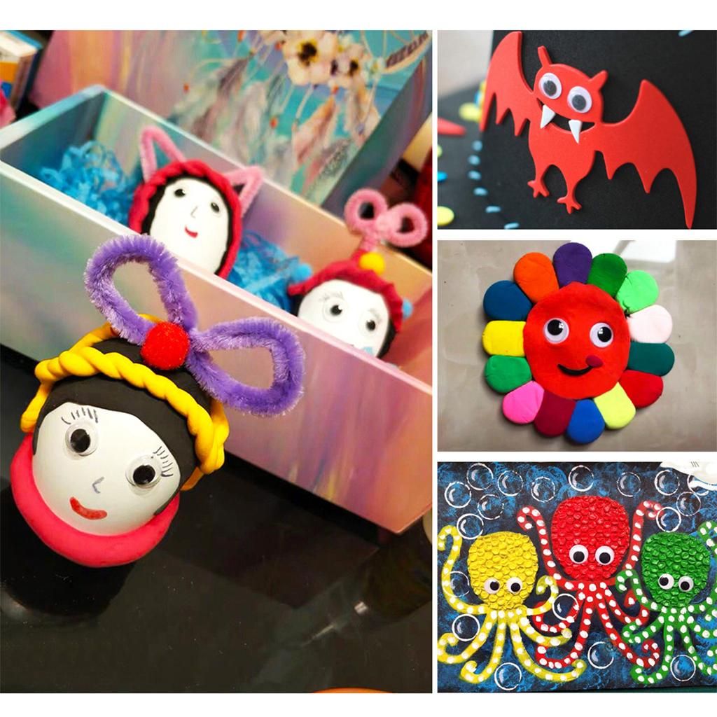 350 Pieces Wobbly Eyes Crafts Beads For Scrapbooking Handcrafted Arts