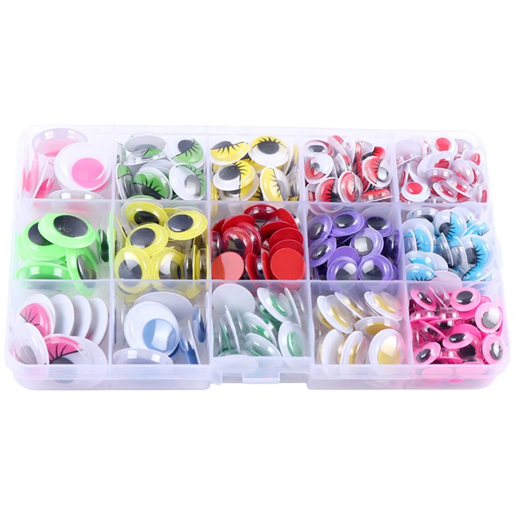 350 Pieces Wobbly Eyes Crafts Beads For Scrapbooking Handcrafted Arts