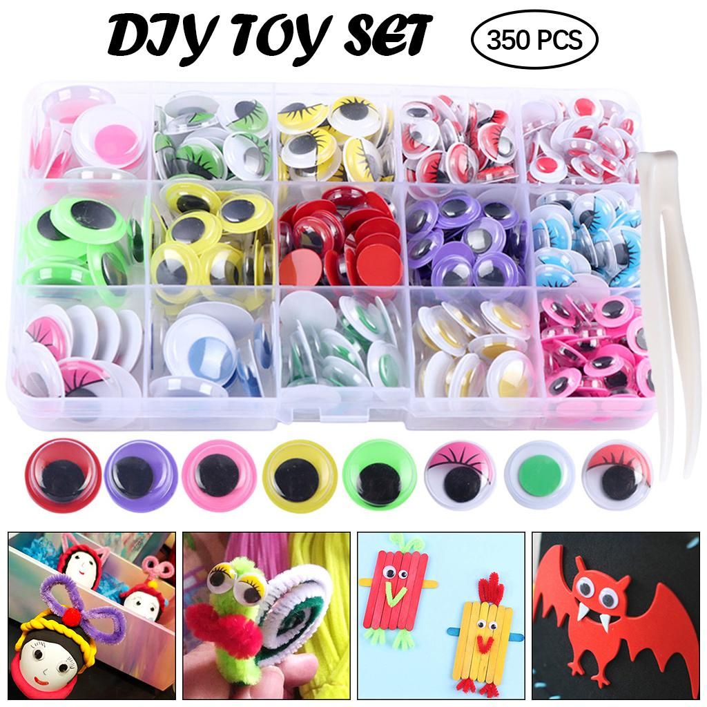 350 Pieces Wobbly Eyes Crafts Beads For Scrapbooking Handcrafted Arts
