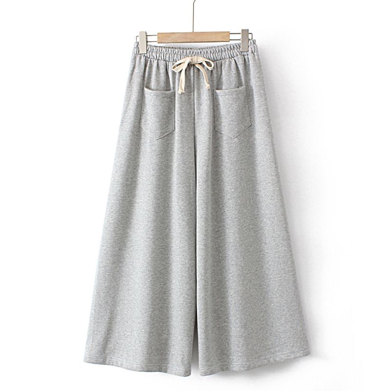 (Gray)New 2023 Ladies Spring Summer Plus Size Trousers For Women Large Size Grey Casual Pants 4XL 5XL 6XL SAB