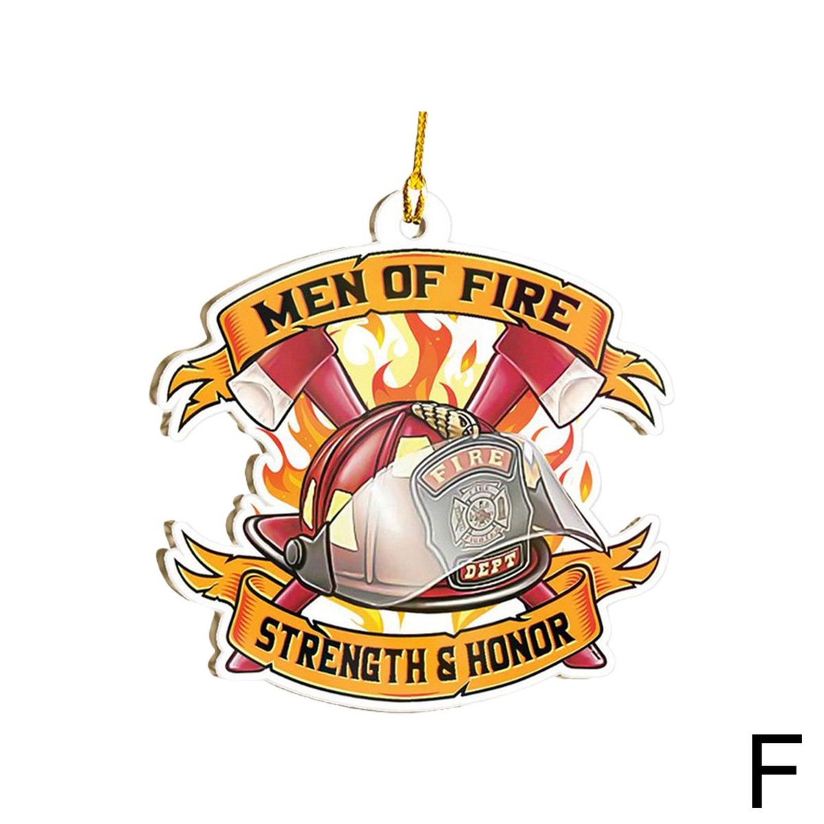 Fireman Uniform  Acrylic Ornament Police Soldier Christmas