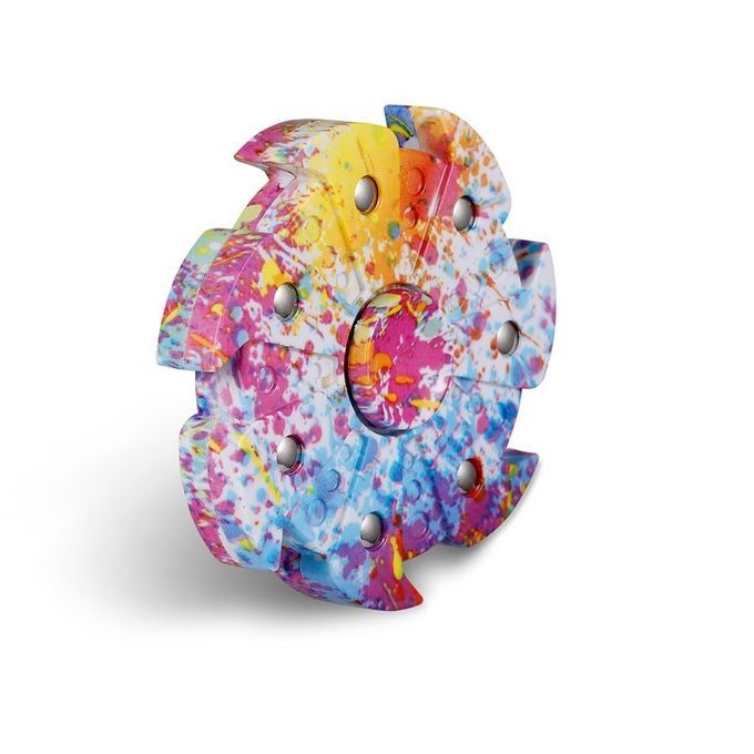 Durable Colorful Funny Stress Reducer Finger Toy Seven Leaves Hand Spinner