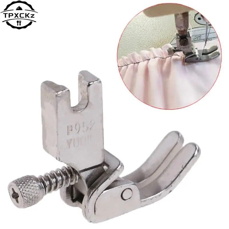 1PCS P952 Adjustable For Flat Wagon Steel Closing Wrinkled Folds Foot Industrial Sewing Machine Presser Foot/Feet With Screw