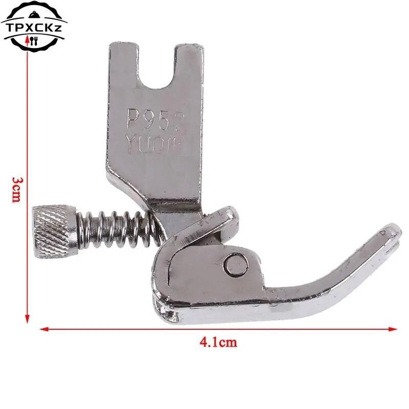 1PCS P952 Adjustable For Flat Wagon Steel Closing Wrinkled Folds Foot Industrial Sewing Machine Presser Foot/Feet With Screw