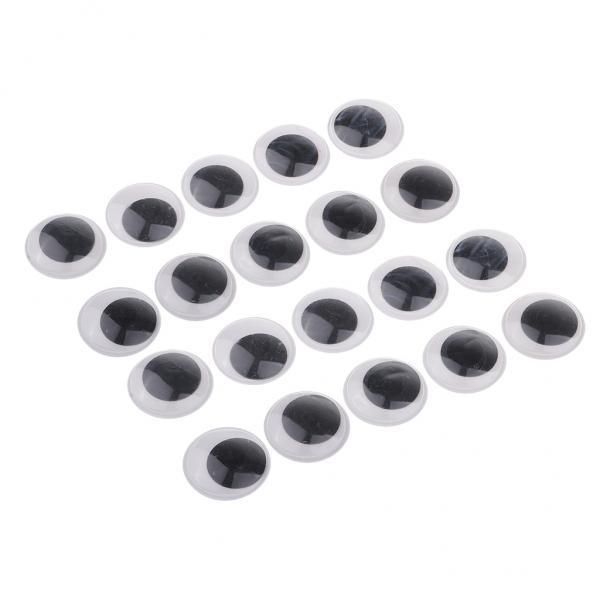 2X Self-Adhesive Wiggle Eyes  Kid Crafts Moving Eyes 30mm