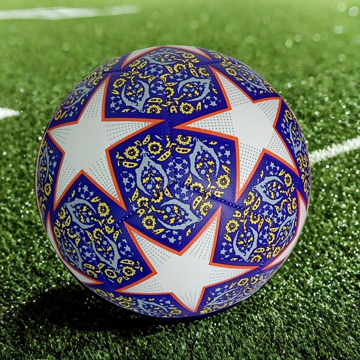 Soccer Ball Size 5 Soccer Training Equipment Football Blue