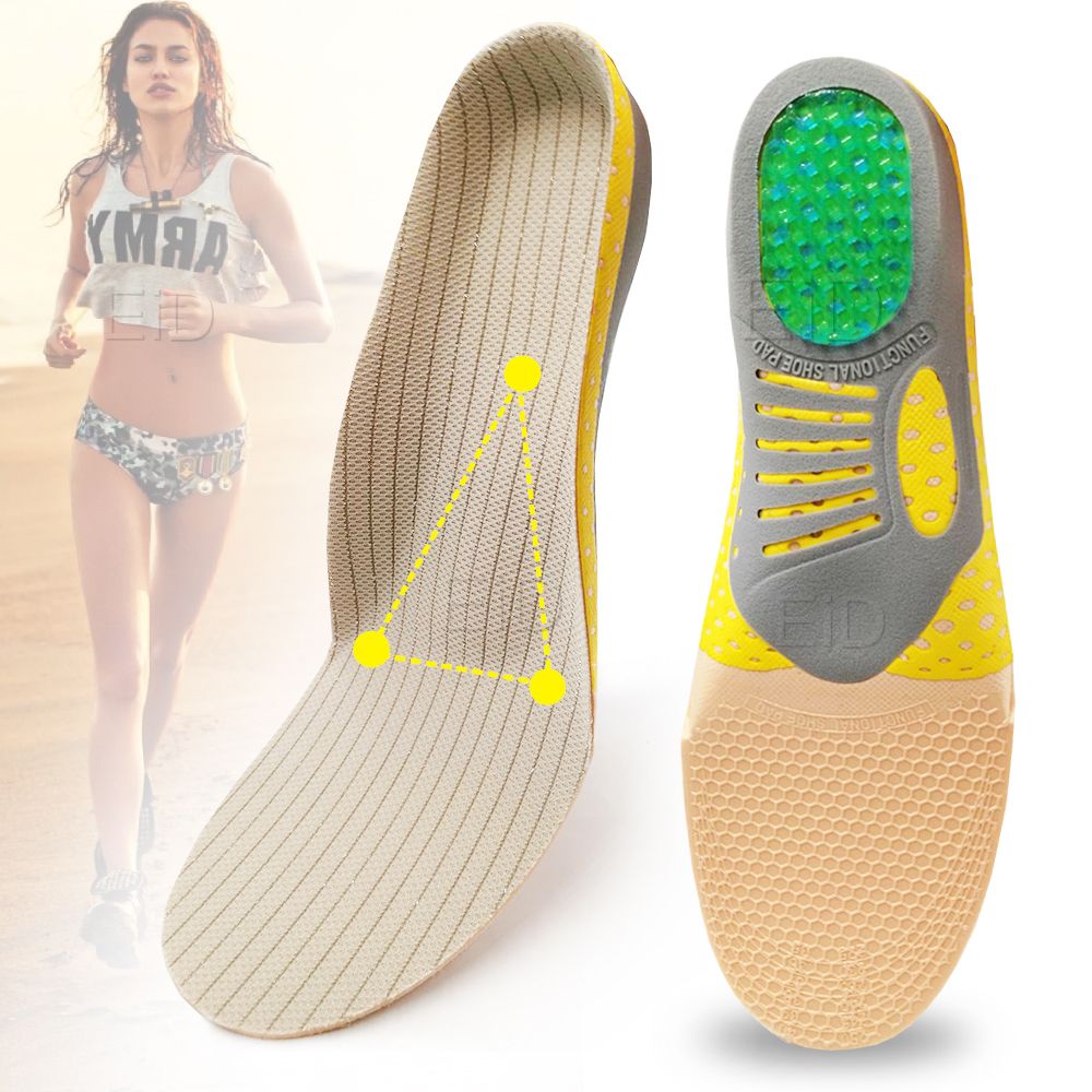 EiD PVC Orthopedic Insoles Orthotics Flat Foot Health Sole Pad For Shoes Insert Arch Support Pad For Plantar Fasciitis Feet Care Massage XO Pads