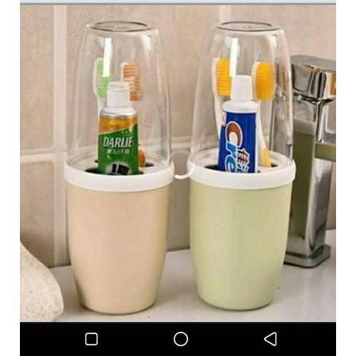 Family Toothbrush And Paste Holder