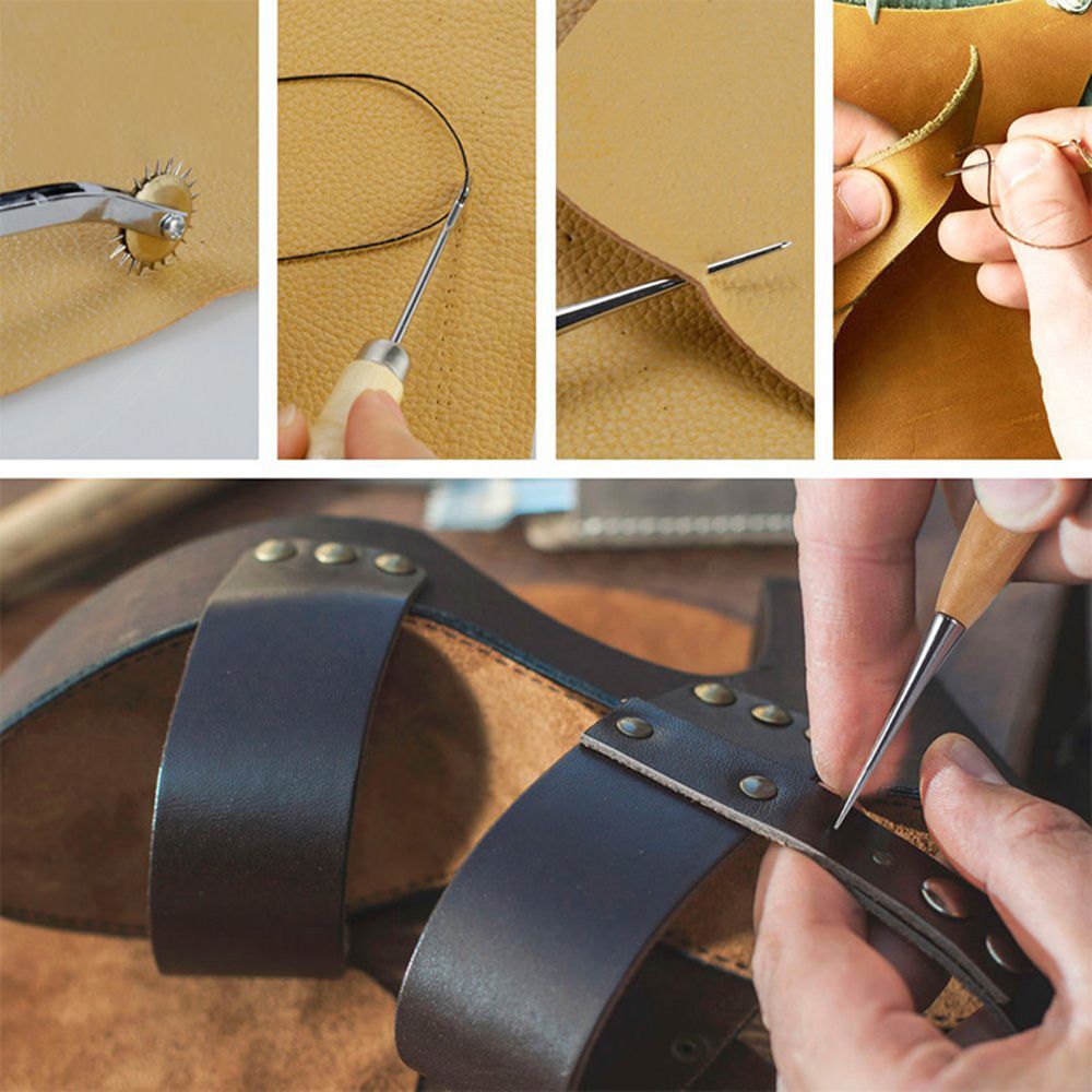 30pcs Leather Tool Kit Leather Working Tools Basic Leather